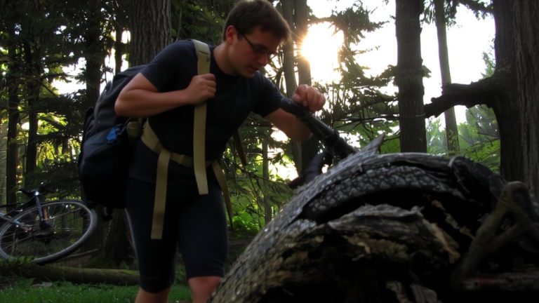backpack straps modified for bikes