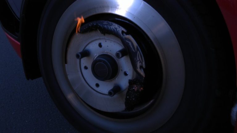 burnt resin from braking