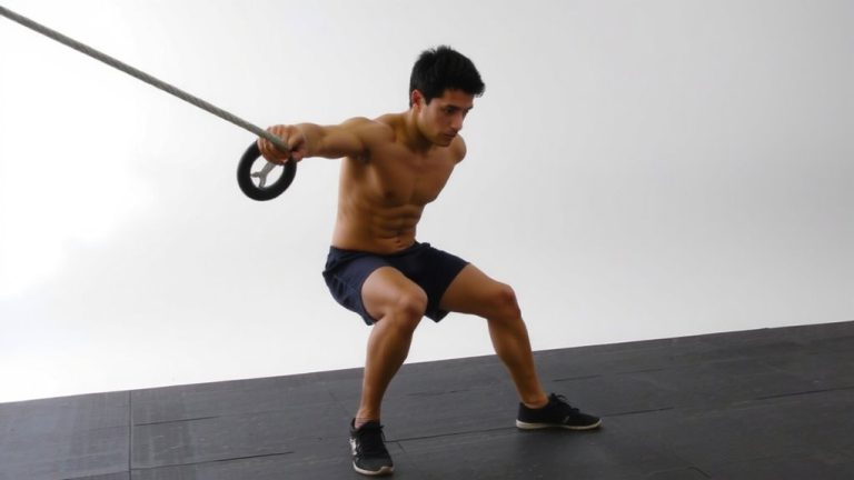 cable woodchops for rotational stability