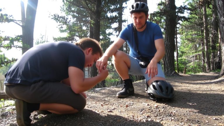 check symptoms after mtb crash