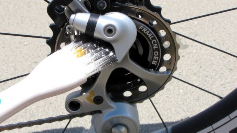 clean pulley wheels in place