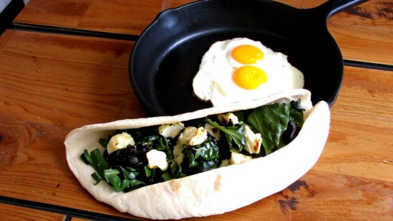dark greens in post ride burritos