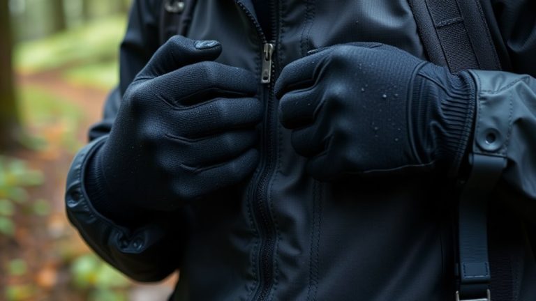 dry and functional rain gloves