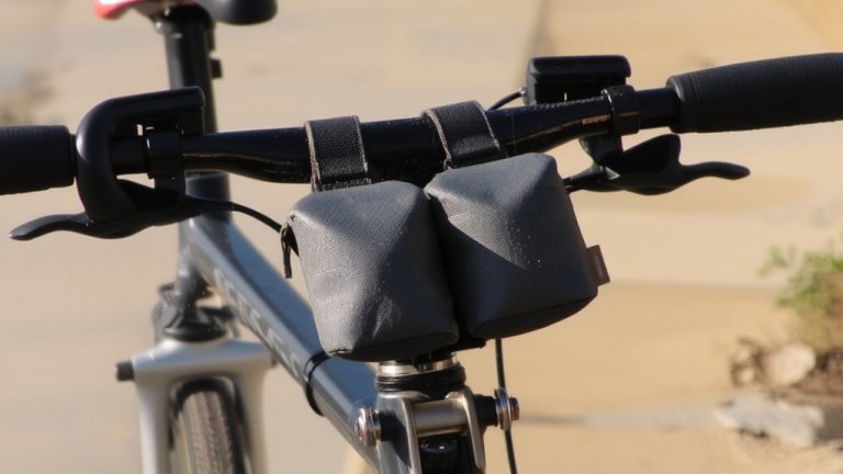 easy reach handlebar pouches