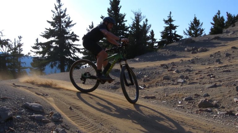 feather braking on steep slopes