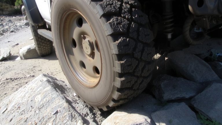 flexing off road sidewalls beyond limits
