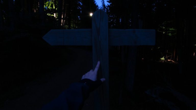 follow directional trail markings
