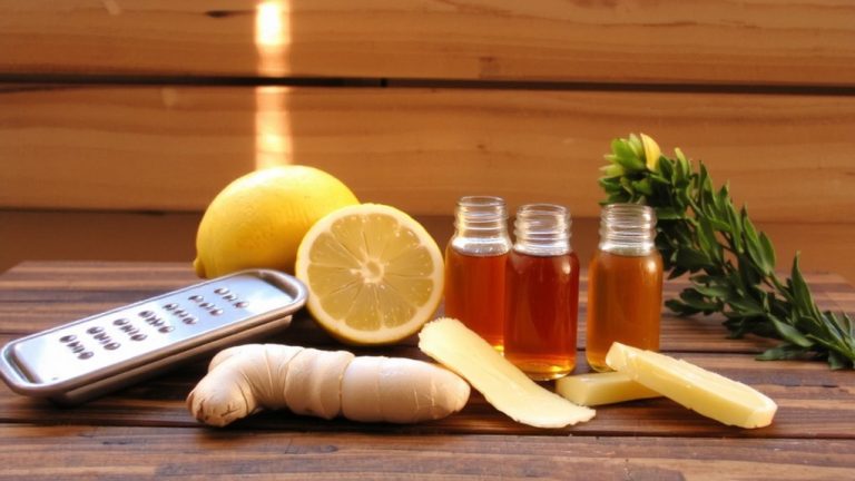 ginger lemon immune shots