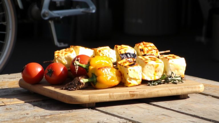 grilled halloumi skewers appetizers