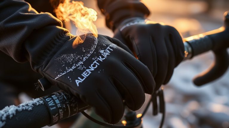 heated gloves for cyclists