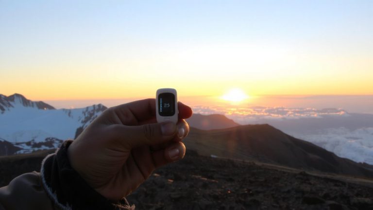 high elevation blood oxygen monitoring