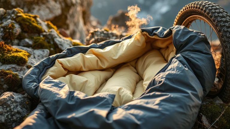 lightweight cozy bikepacking sleep gear
