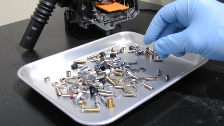 magnetic tray for hardware capture