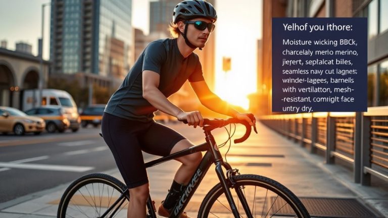 moisture wicking commuter cycling gear