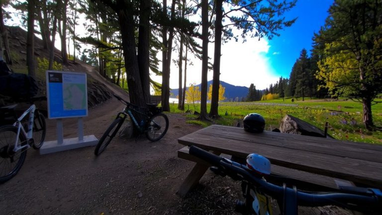 mountain bike trails with picnic areas