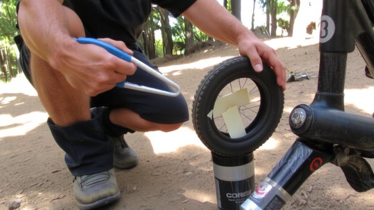 on trail tube patch repair