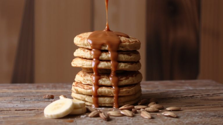 paleo pancakes with almond butter