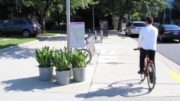 plan route with bike parking