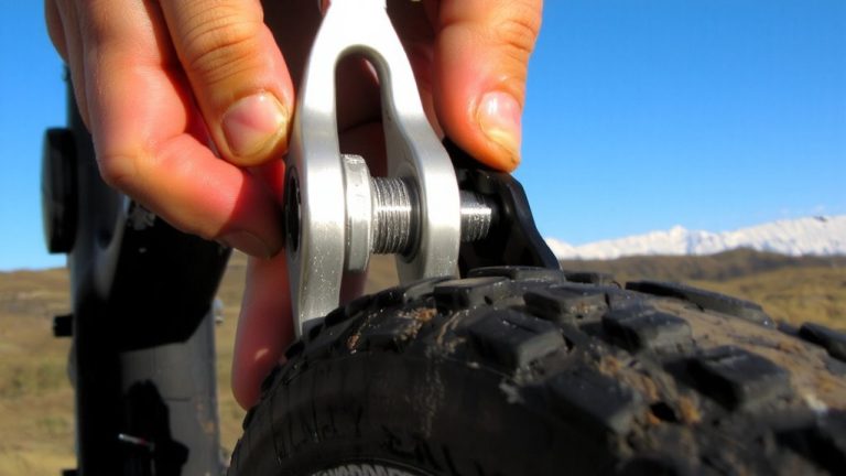 quick release axle realignment technique