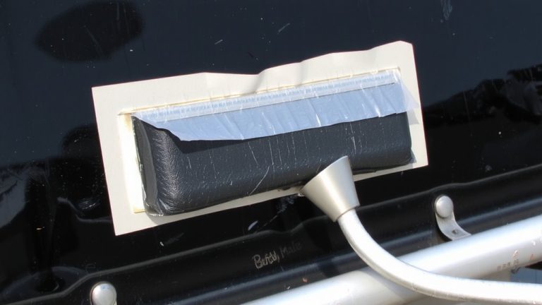 reapplying butyl tape post inspection