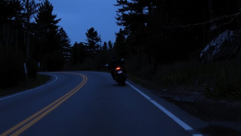 ride within limits at night