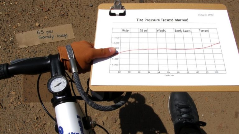 rider weight terrain pressure