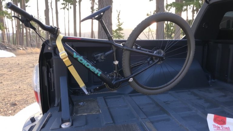secure bike with straps