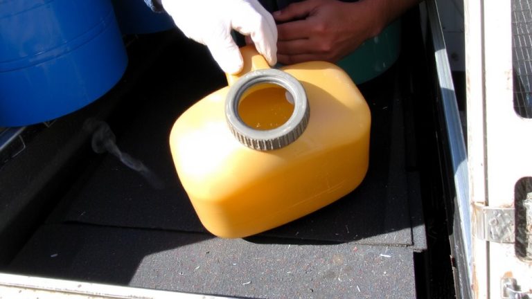 secure fuel bottle transport