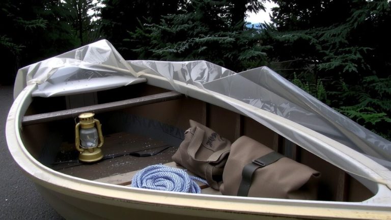 secure items under rain covers