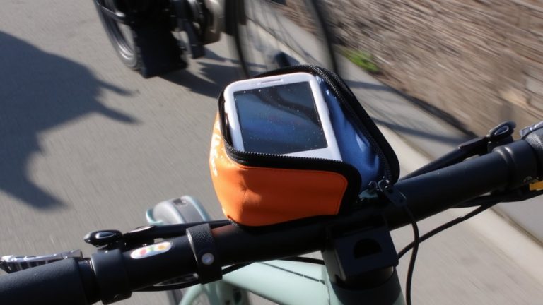 shield phone from handlebar shocks