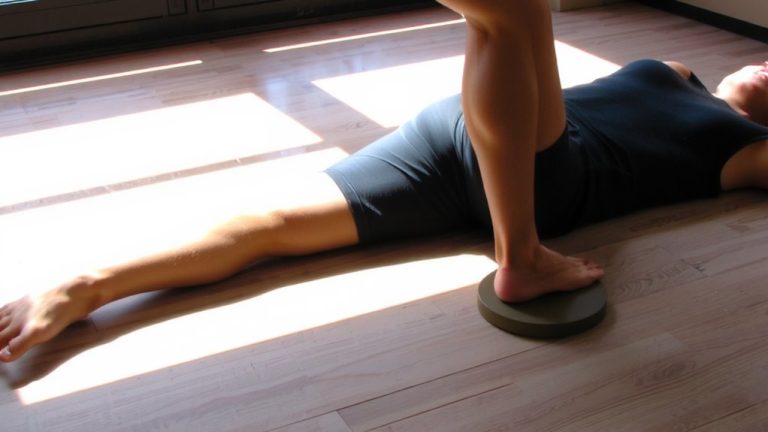 sliding disc hamstring lengthening
