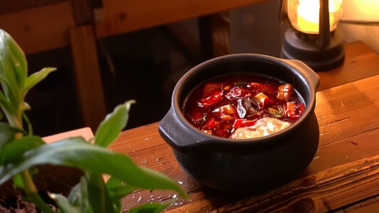 spicy chili broth warmth