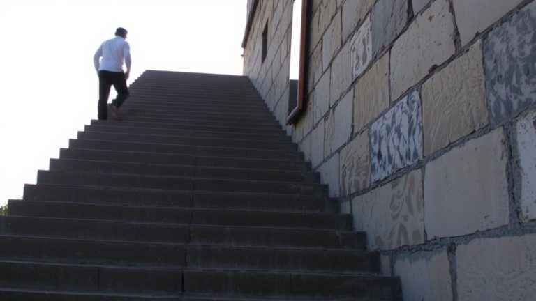 step up progression imitates rocky s climbing
