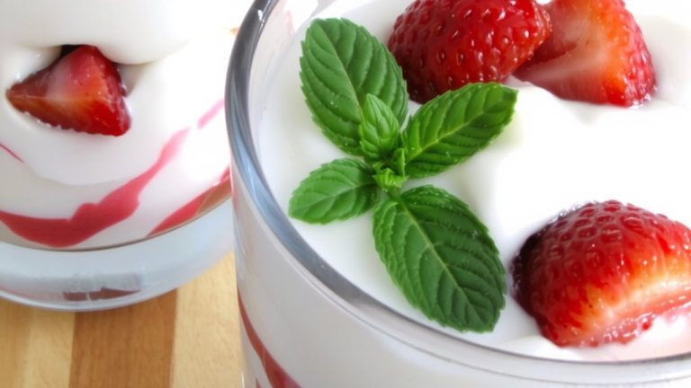 strawberry rhubarb greek yogurt