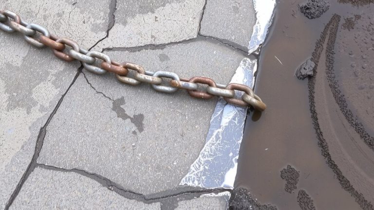 thawing frozen chains post winter