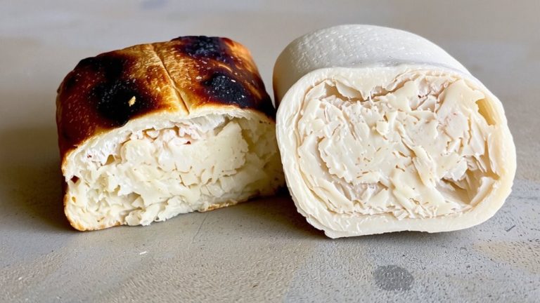toasted vs raw rice cake texture comparison