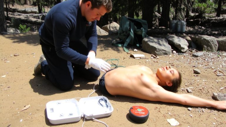 use aed on trail