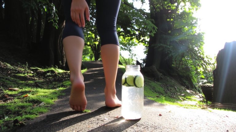 walks with cucumber hydration