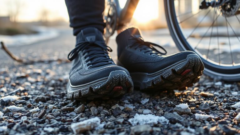 warm winter cycling footwear