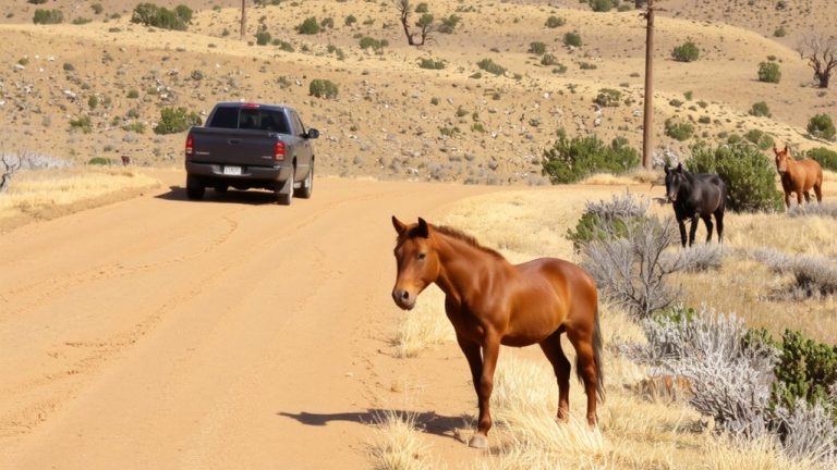 watch for livestock on roads