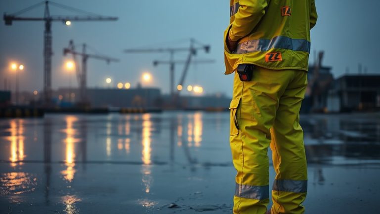 high visibility rainwear safety