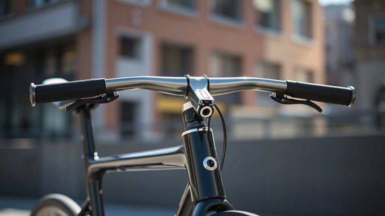 integrated handlebars for clean ride